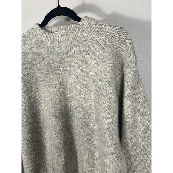 Vintage REI 100% Shetland Wool Crew Neck Sweater Beige Mens Medium Outdoor - Picture 4 of 10